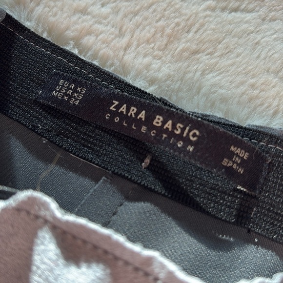 ZARA Faux Suede Flared Mini Skirt | Soft Gray | Y2K Style Size XS - Picture 5 of 6